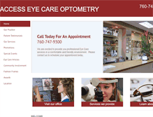 Tablet Screenshot of accesseyecare.com